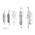 Handle swing slip rod flat connecting rod lock